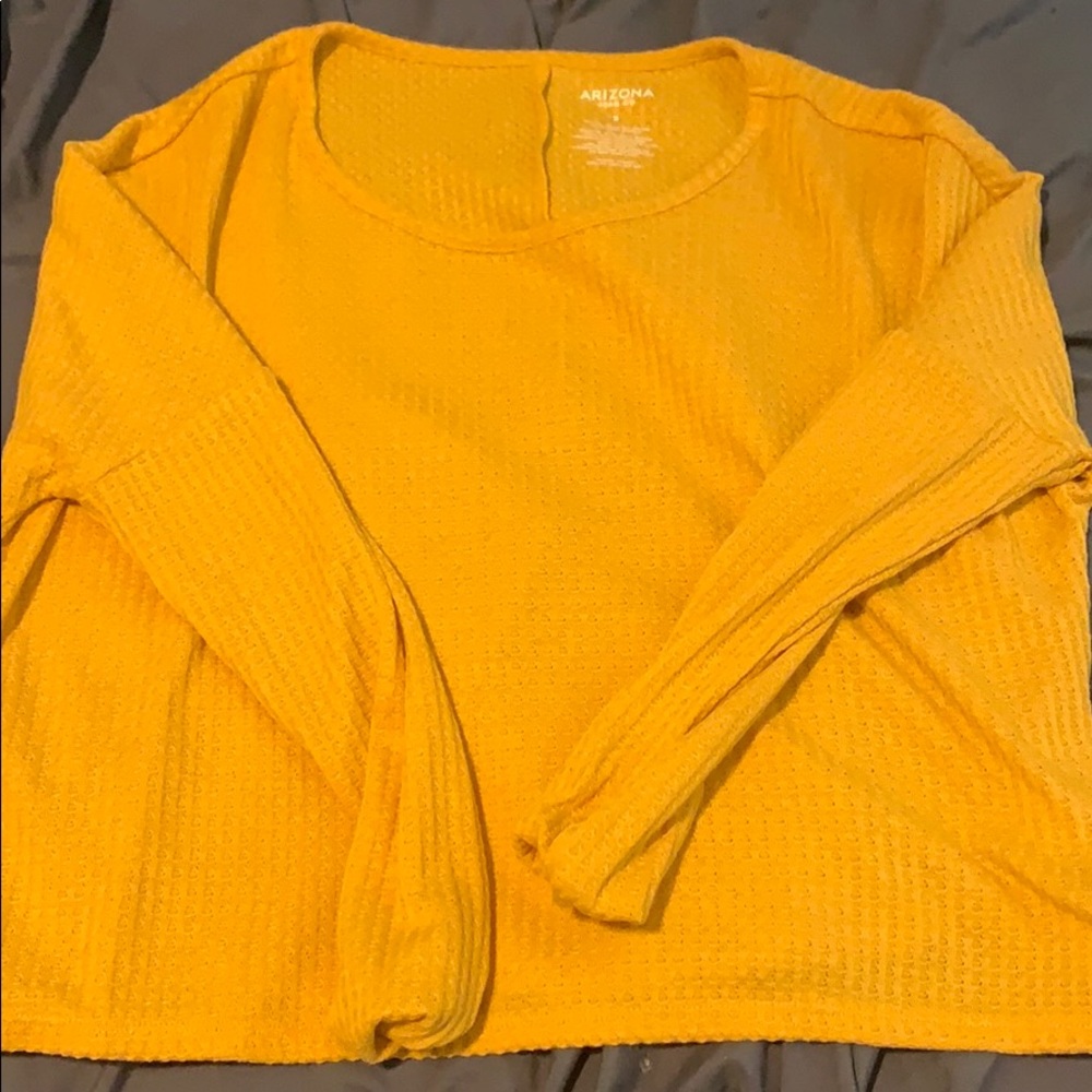 Waffle knit sweater